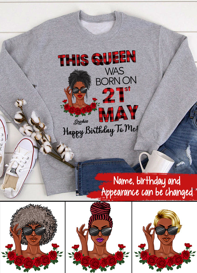 May Birthday Shirt, Custom Birthday Shirt, Queens Born In May, May Birthday Gifts, May shirts for Woman