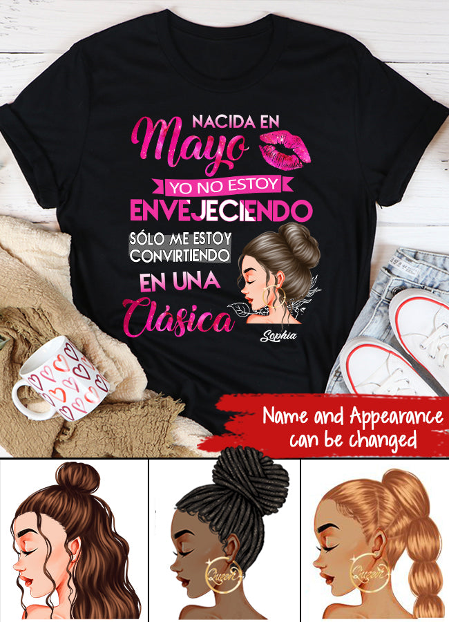 Camisa De Cumpleaños De Mayo, Camisa De Cumpleaños Personalizada, Reinas Nacidas En Mayo, Regalos De Cumpleaños De Mayo, Camisas De Mayo Para Mujeres