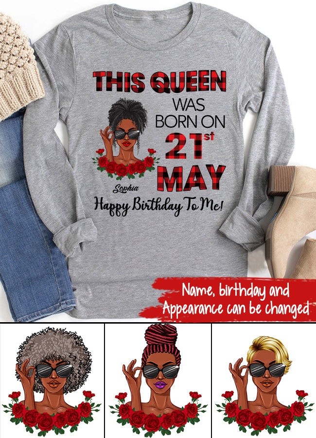 May Birthday Shirt, Custom Birthday Shirt, Queens Born In May, May Birthday Gifts, May shirts for Woman