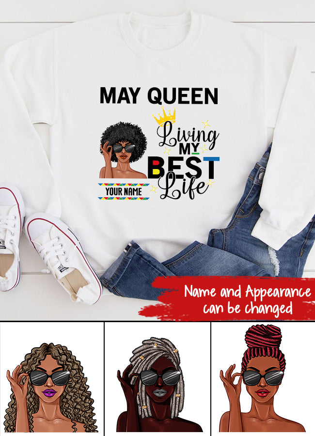 May Birthday Shirt, Custom Birthday Shirt, Queens Born In May, May Birthday Gifts, May Shirts For Woman