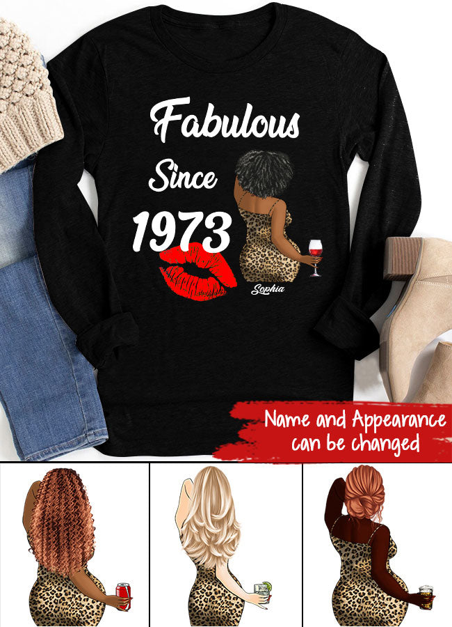 50th Birthday Shirts, Custom Birthday Shirts, Turning 50 Shirt, Gifts For Women Turning 50, 50 And Fabulous Shirt, 1973 Shirt, 50th Birthday Shirts For Her