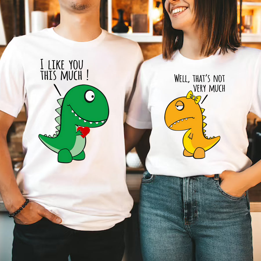 Matching Shirts For Couples, Dinosaur Valentine Shirt, Couples Valentines Day Shirts, Matching T Shirts For Couples, His Queen Her King Shirts, Husband And Wife Shirt