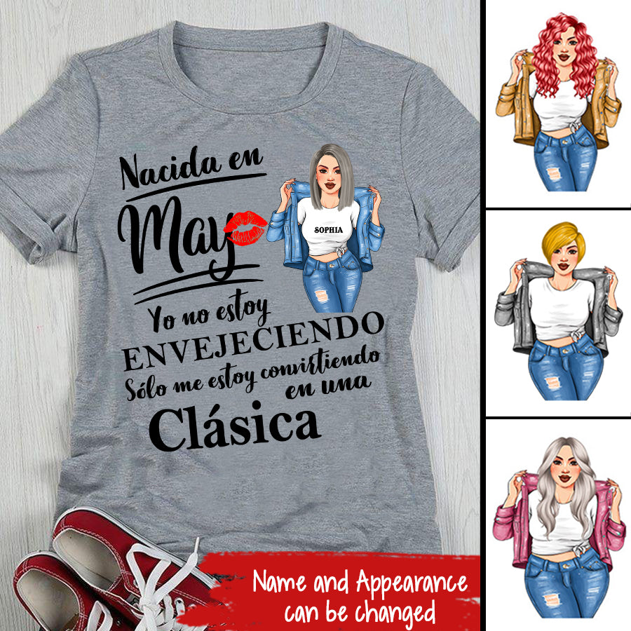 Camisa De Cumpleaños De Mayo, Camisa De Cumpleaños Personalizada, Reinas Nacidas En Mayo, Regalos De Cumpleaños De Mayo, Camisas De Mayo Para Mujeres