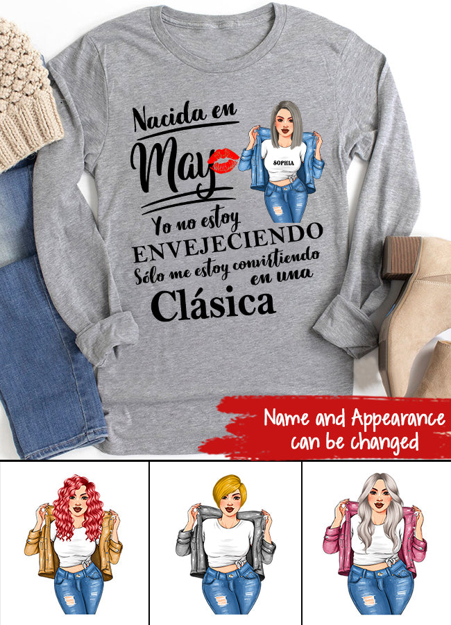Camisa De Cumpleaños De Mayo, Camisa De Cumpleaños Personalizada, Reinas Nacidas En Mayo, Regalos De Cumpleaños De Mayo, Camisas De Mayo Para Mujeres