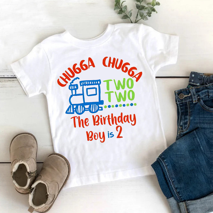 Second Birthday Shirt, 2nd Birthday Shirt, Two Birthday Shirt, 2 Birthday Shirt, Second Birthday Shirt, Chugga Chugga Two Two Shirt, Best T Shirts 2021, Baby Shirt