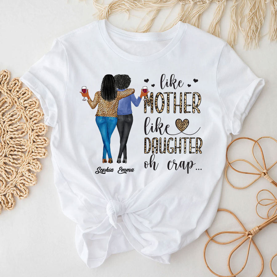 Personalized mothers day shirts, mother&#39;s day gifts, Like Mother Like Daughter Oh Crap shirt, mother day shirt ideas