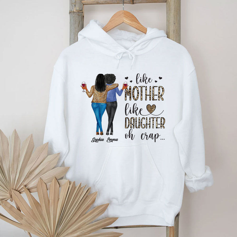 Personalized mothers day shirts, mother&#39;s day gifts, Like Mother Like Daughter Oh Crap shirt, mother day shirt ideas