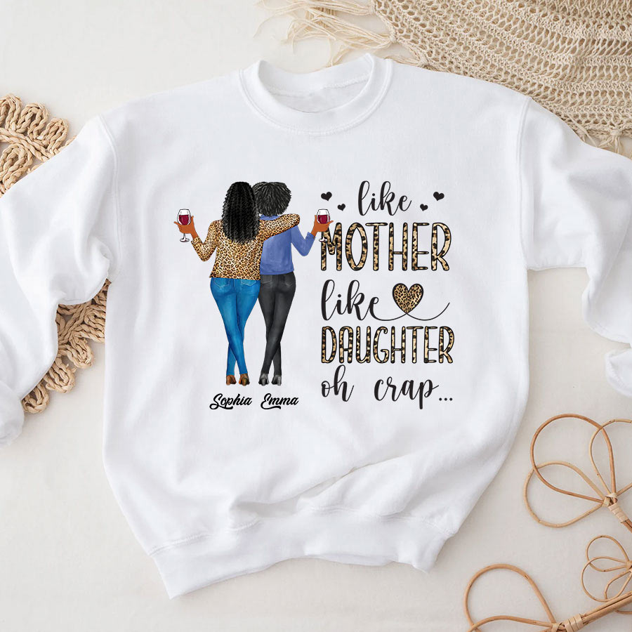 Personalized mothers day shirts, mother&#39;s day gifts, Like Mother Like Daughter Oh Crap shirt, mother day shirt ideas