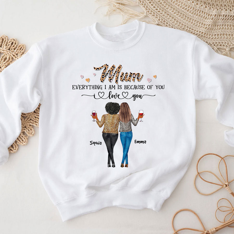 Personalized Mothers Day Shirts, Mom Nana Mother&#39;s Day T-Shirt, God Mother Shirt, Grandma Shirt Funny Mom Shirts, Mother&#39;s Day Gift