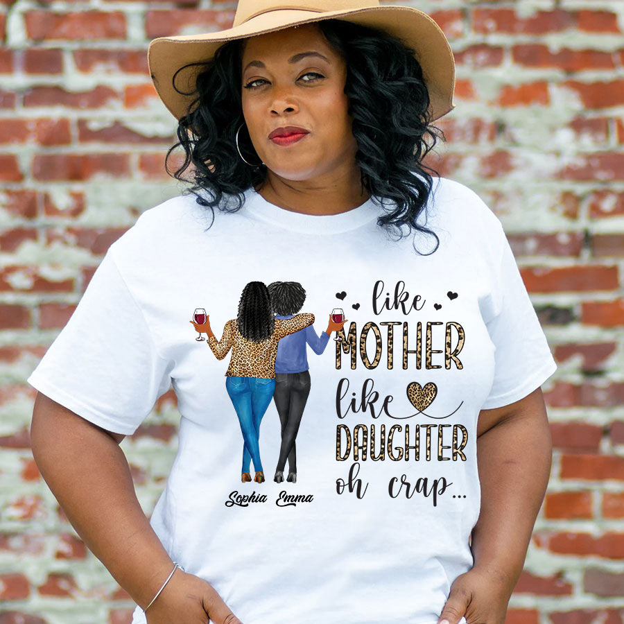 Personalized mothers day shirts, mother&#39;s day gifts, Like Mother Like Daughter Oh Crap shirt, mother day shirt ideas