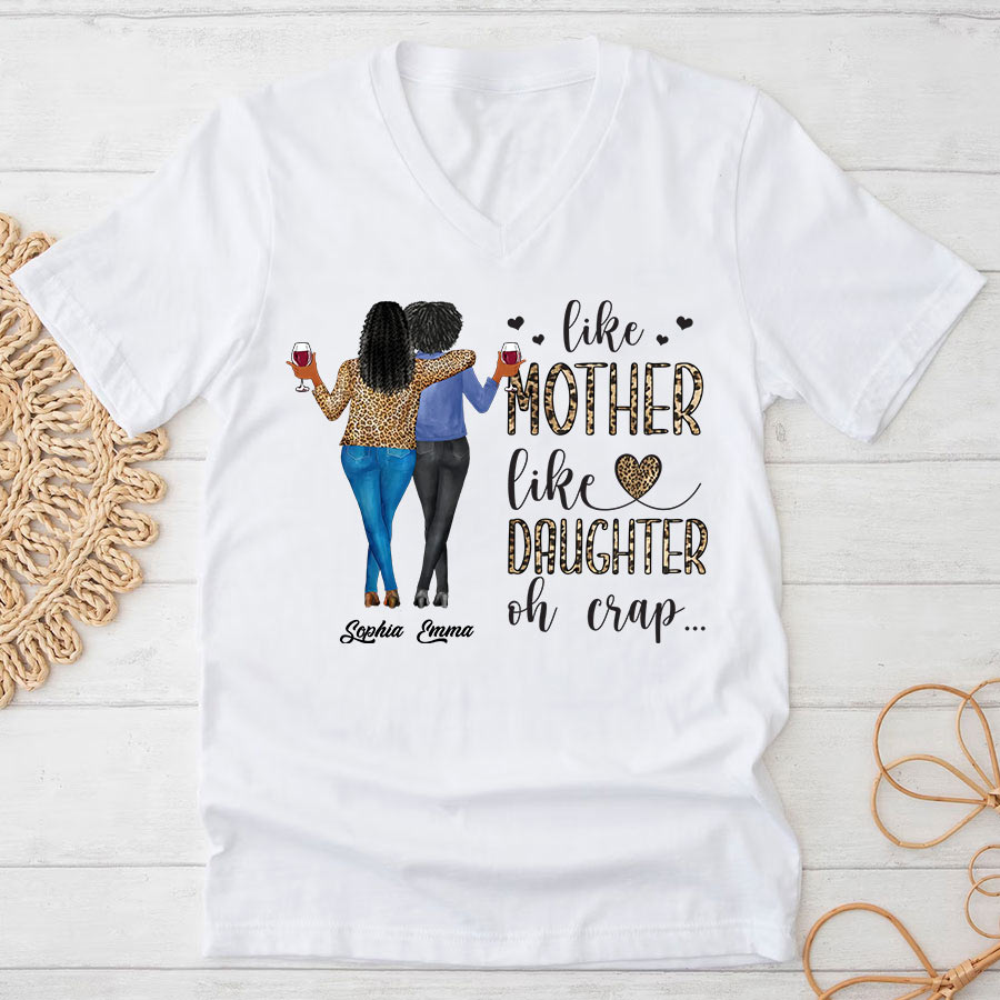 Personalized mothers day shirts, mother&#39;s day gifts, Like Mother Like Daughter Oh Crap shirt, mother day shirt ideas