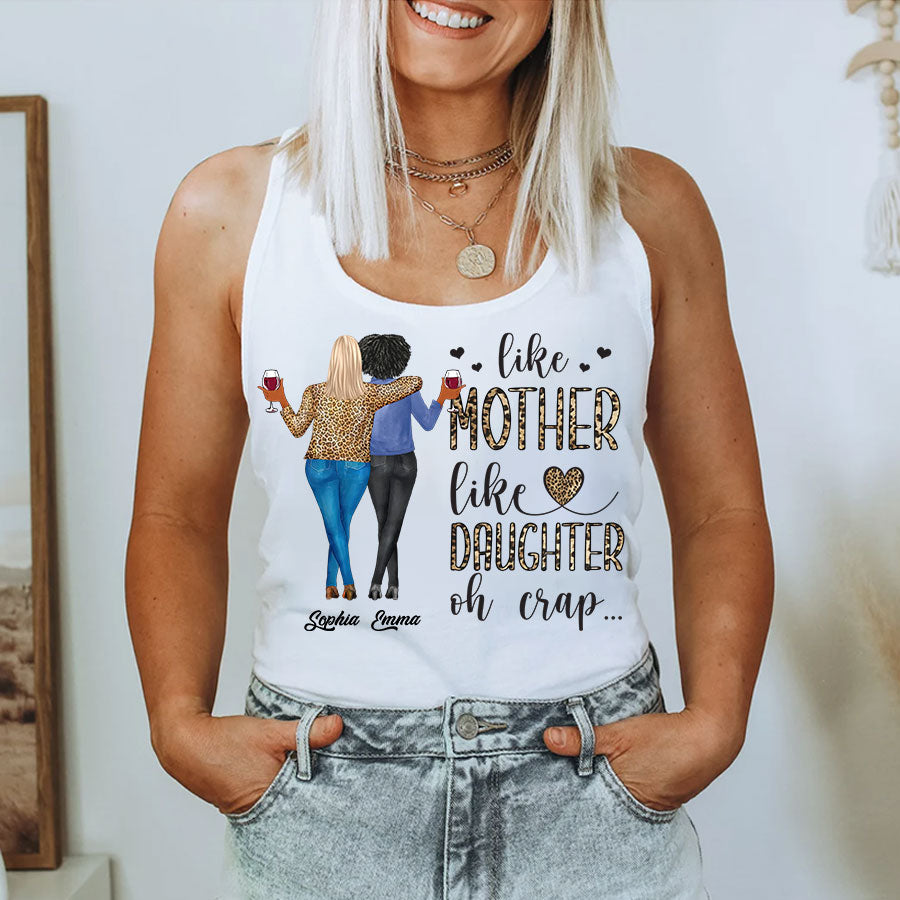 Personalized mothers day shirts, mother&#39;s day gifts, Like Mother Like Daughter Oh Crap shirt, mother day shirt ideas