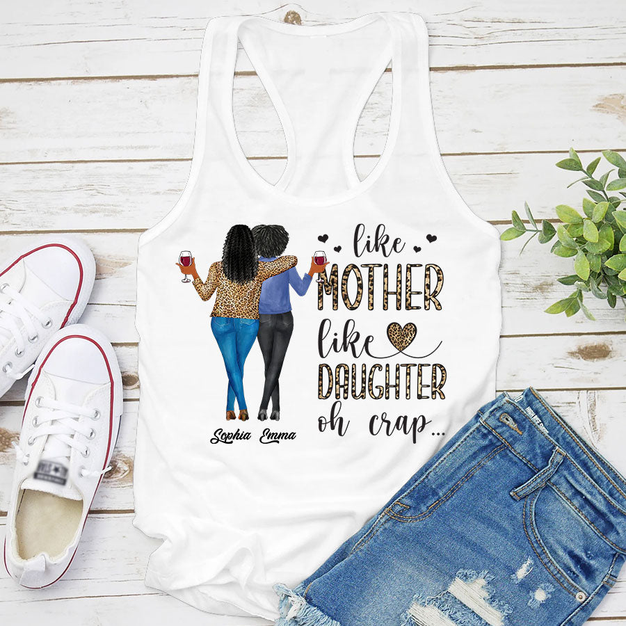 Personalized mothers day shirts, mother&#39;s day gifts, Like Mother Like Daughter Oh Crap shirt, mother day shirt ideas