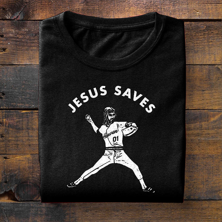 Jesus saves God t shirt, Funny god shirts, Jesus Gift, Christian Shirts, baseball lover unisex cotton t shirt
