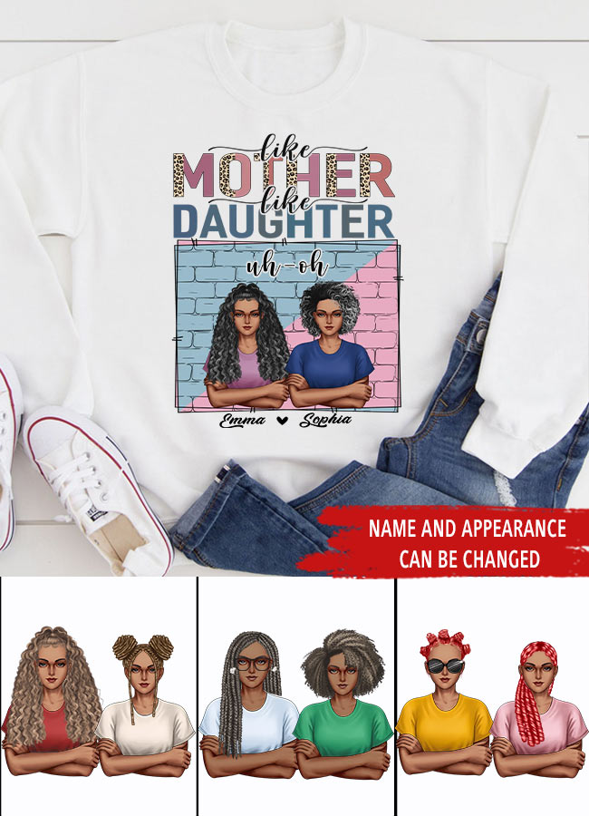 Personalized mothers day shirts, mother&#39;s day gifts, Like Mother Like Daughter Oh Crap shirt, mother day shirt ideas