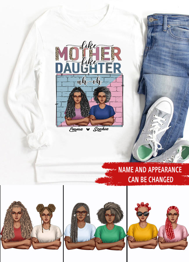 Personalized mothers day shirts, mother&#39;s day gifts, Like Mother Like Daughter Oh Crap shirt, mother day shirt ideas