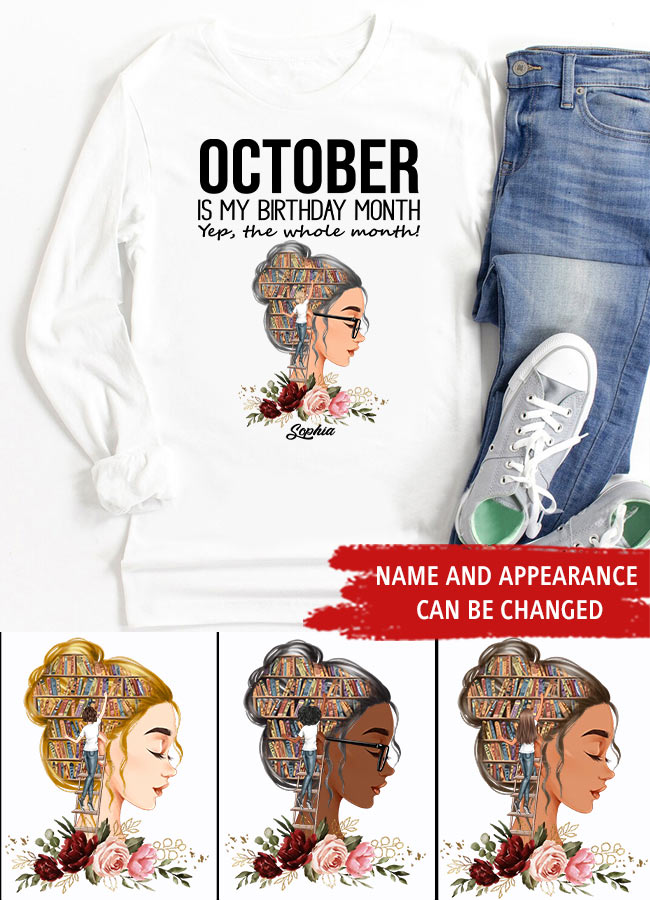 October Birthday Shirt, Custom Birthday Shirt, Queens are Born In October, October Birthday Shirts For Woman, October Birthday Gifts