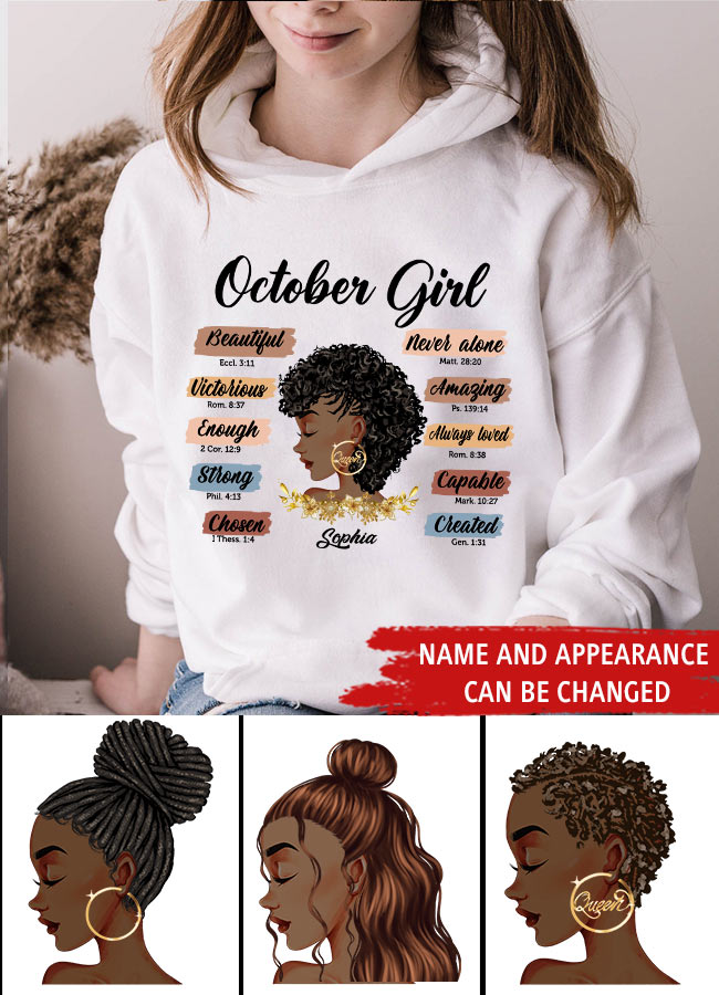 October Birthday Shirt, Custom Birthday Shirt, Queens was Born In October, October Birthday Shirts For Woman, October Birthday Gifts