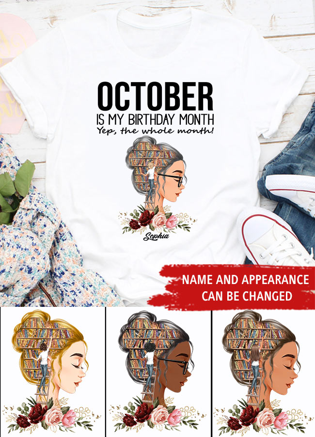 October Birthday Shirt, Custom Birthday Shirt, Queens are Born In October, October Birthday Shirts For Woman, October Birthday Gifts