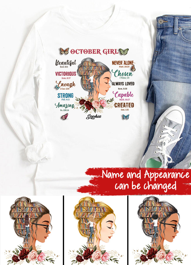 October Birthday Shirt, Custom Birthday Shirt, Queens are Born In October, October Birthday Shirts For Woman, October Birthday Gifts