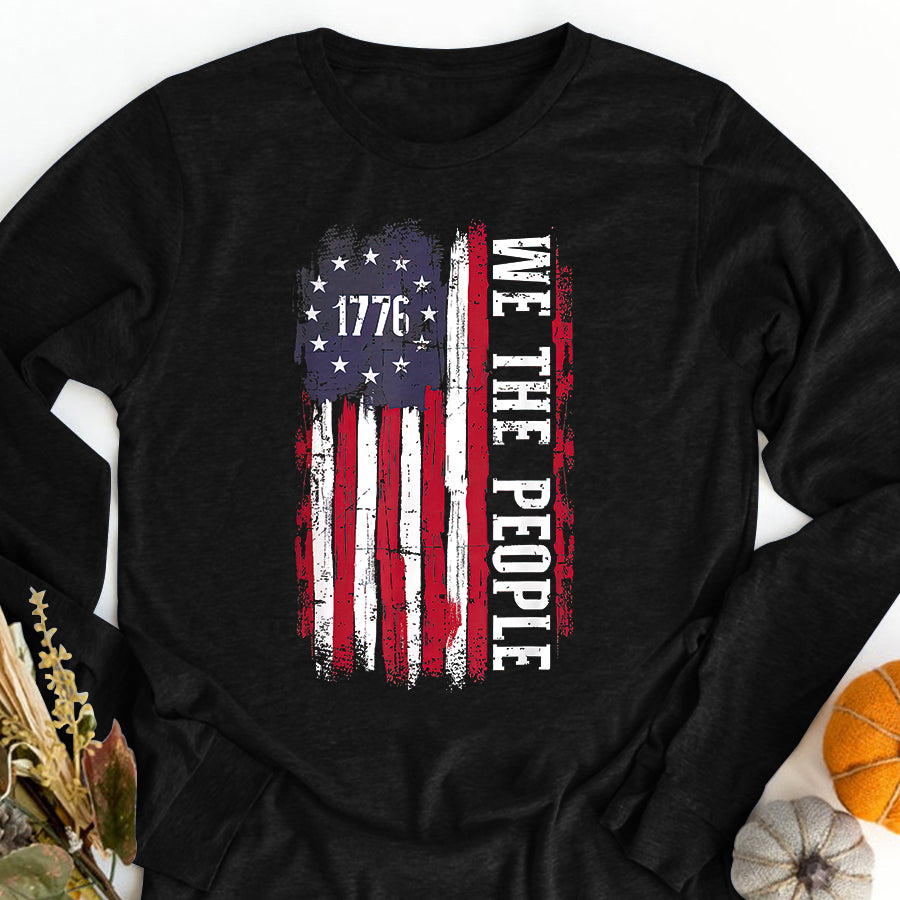 Independence Day Shirt US American flag 1776 we the people for independence day T-Shirt