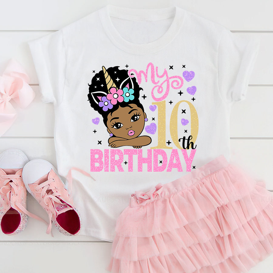 girls 10th birthday shirt