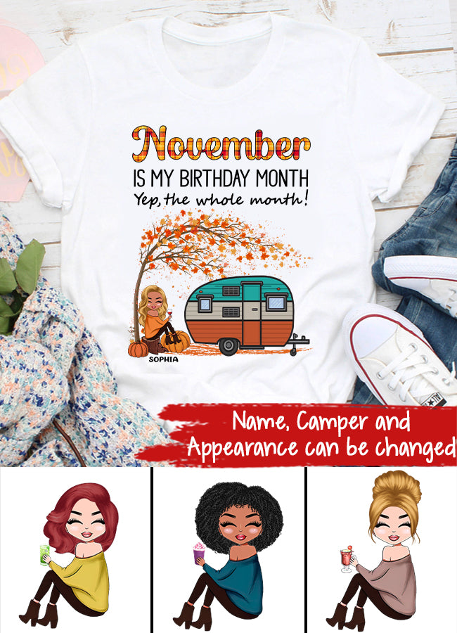 November Birthday Shirt, Custom Birthday Shirt, Queens are Born In November, November Birthday Shirts For Woman, November Birthday Gifts