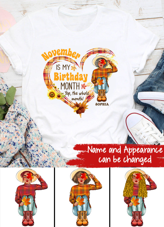 November Birthday Shirt, Custom Birthday Shirt, Queens are Born In November, November Birthday Shirts For Woman, November Birthday Gifts