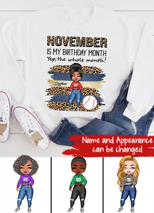 Custom November Birthday Shirt For Woman, Queens Are Born In November Gifts, Melanin Afro Woman Shirt, Black Girl Tee, Afro Queen Gift