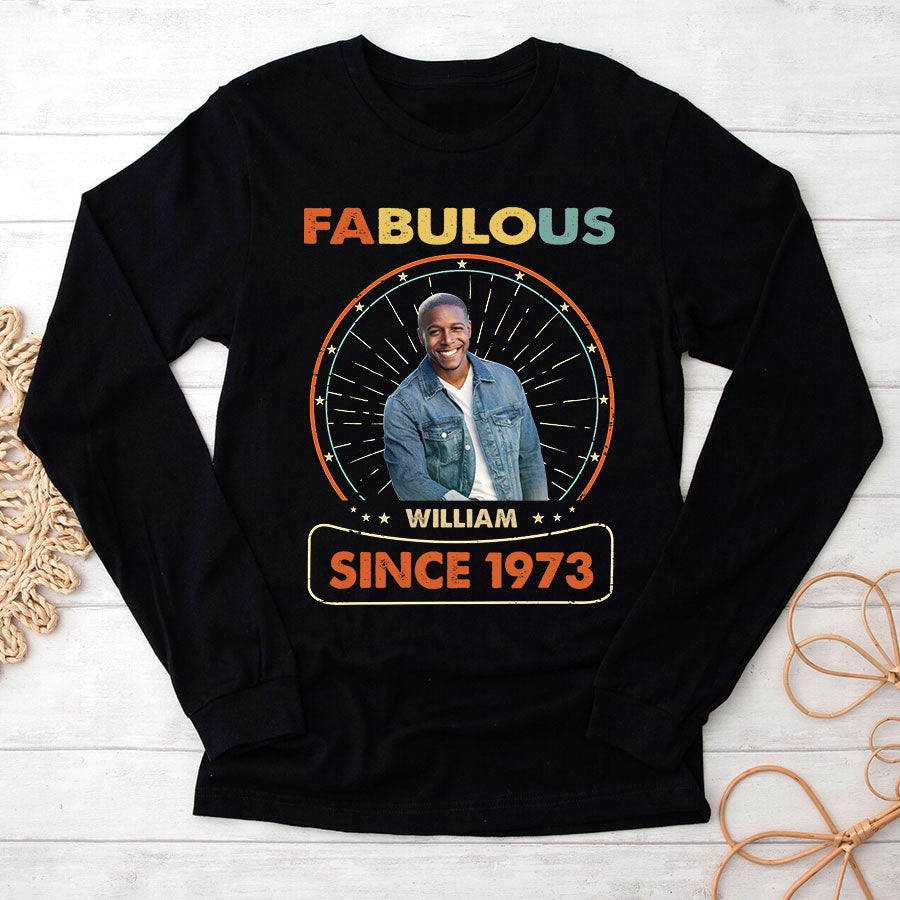 50th Birthday Shirts, Custom Birthday Shirts, Turning 50 Shirt, Gifts For Men Turning 50, 50 And Fabulous Shirt, 1973 Shirt, 50th Birthday Shirts For Him