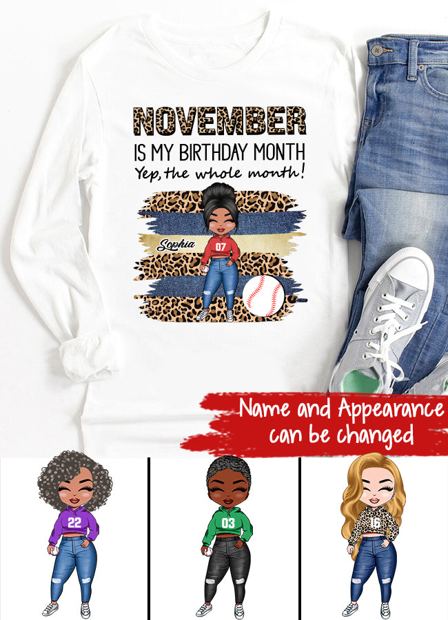Custom November Birthday Shirt For Woman, Queens Are Born In November Gifts, Melanin Afro Woman Shirt, Black Girl Tee, Afro Queen Gift