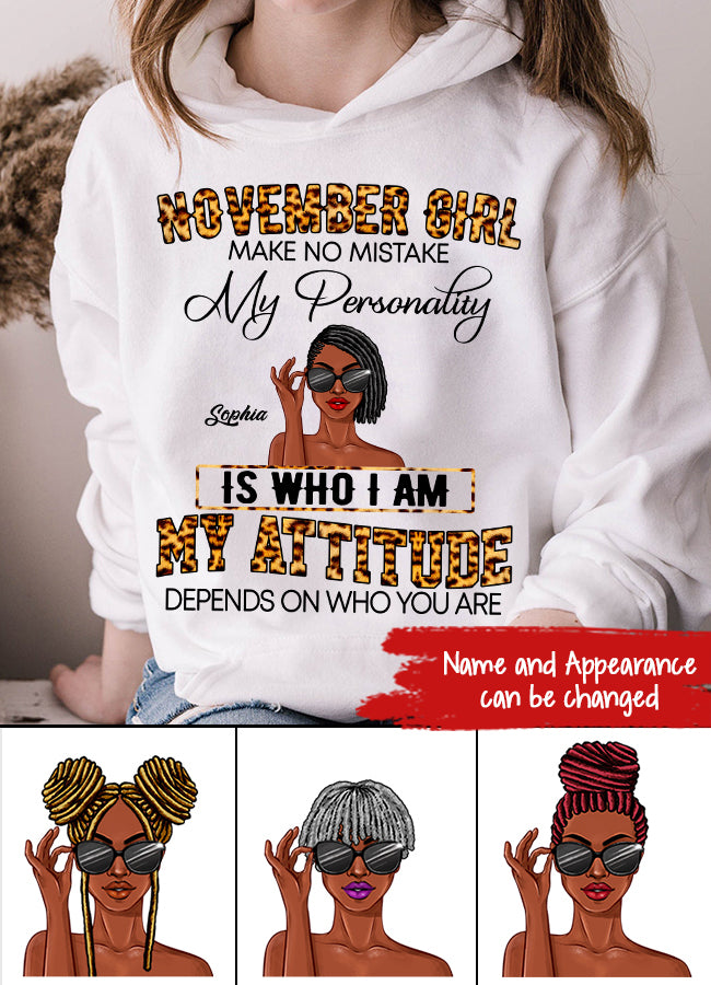 Custom November Birthday Shirt For Woman, Queens Are Born In November Gifts, Melanin Afro Woman Shirt, Black Girl Tee, Afro Queen Gift