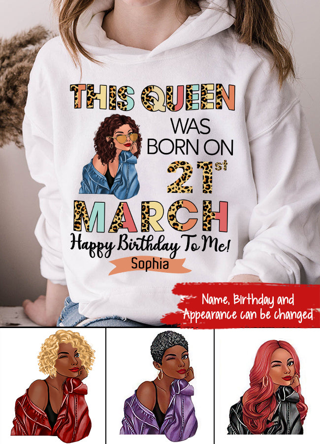 March Birthday Shirt, Custom Birthday Shirt, Queens Born In March, March Birthday Gifts, March shirts for Woman