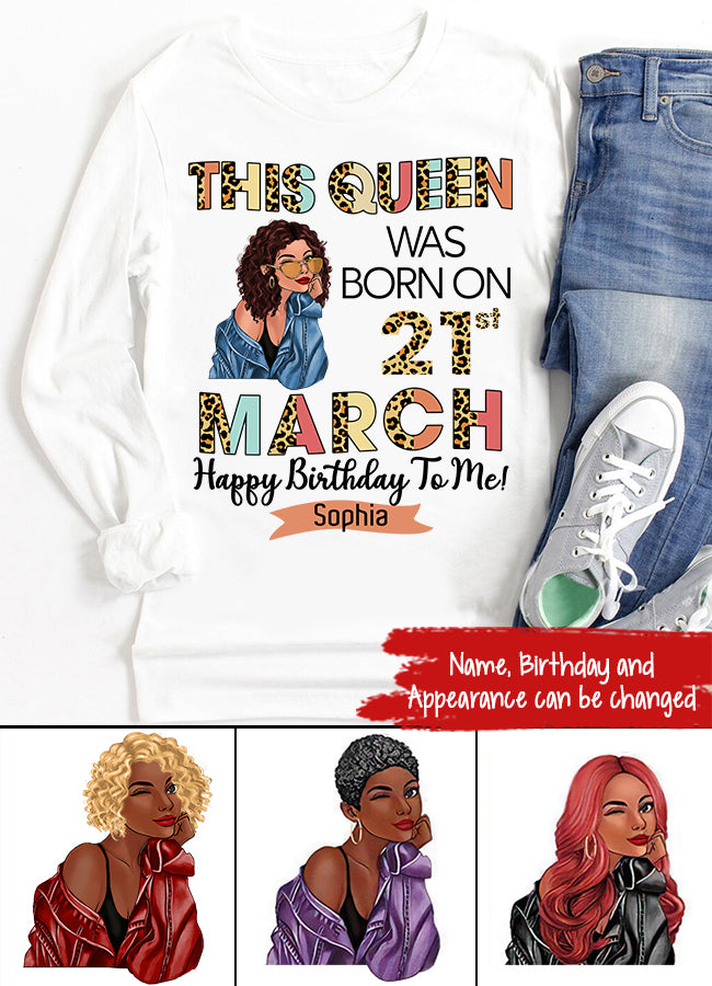 March Birthday Shirt, Custom Birthday Shirt, Queens Born In March, March Birthday Gifts, March shirts for Woman