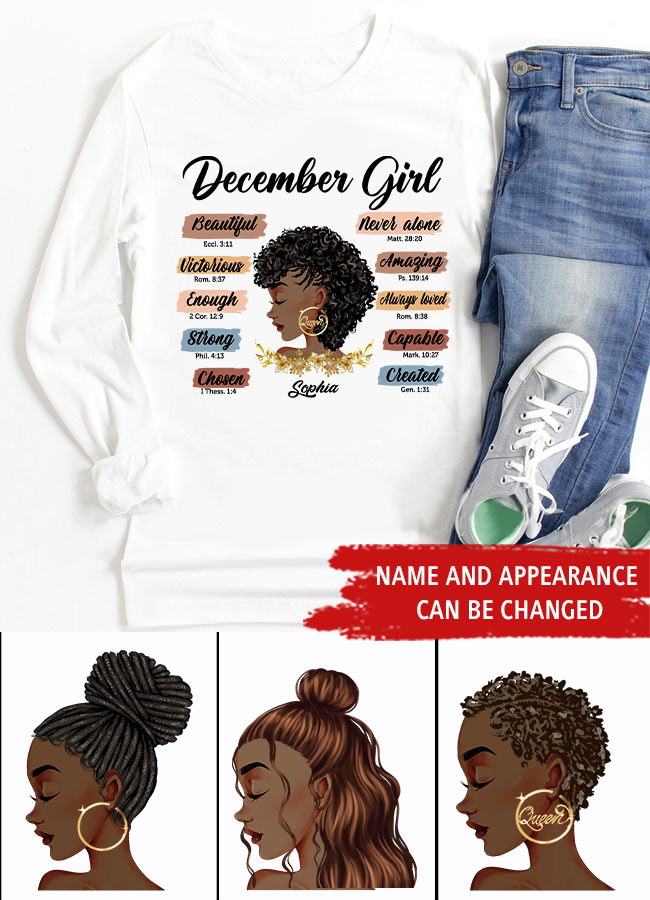 December Birthday Shirt, Custom Birthday Shirt, Queens Are Born In December, December Birthday Shirts For Woman, December Birthday Gifts