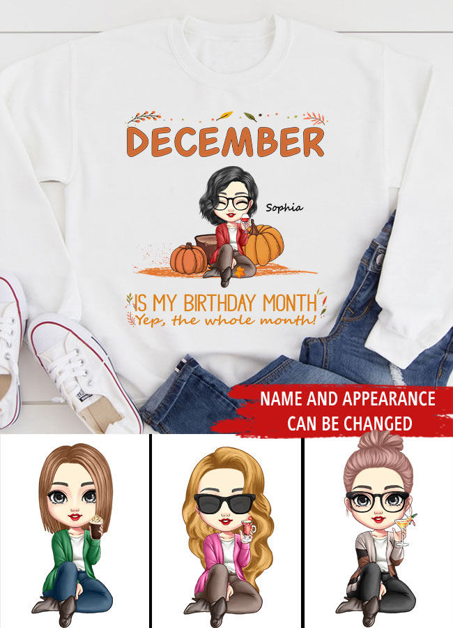 December Birthday Shirt, Custom Birthday Shirt, Queens Born In December, December Birthday Shirts For Woman, December Birthday Gifts