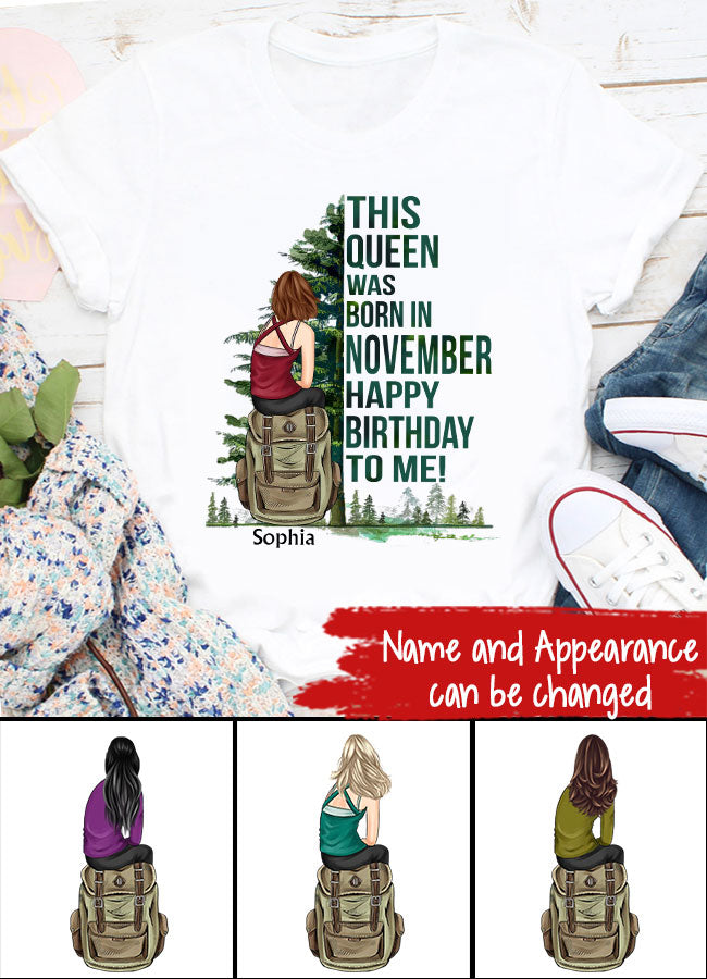 November Birthday Shirt, Custom Birthday Shirt, Queens are Born In November, November Birthday Shirts For Woman, November Birthday Gifts