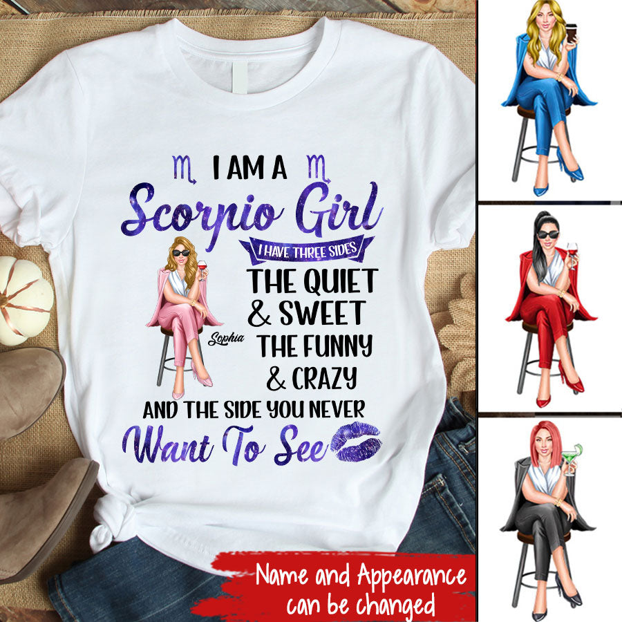 Custom Birthday Shirt, Scorpio Zodiac t shirt, Scorpio Birthday shirt, Scorpio t shirts for ladies, Scorpio queen t shirt, Scorpio Queen Birthday shirt