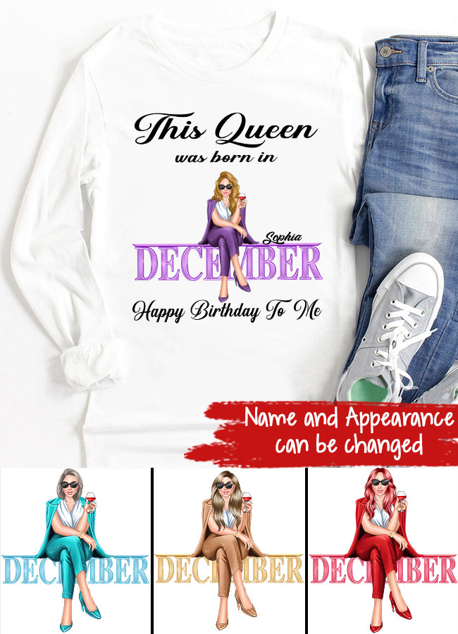 December Birthday Shirt, Custom Birthday Shirt, 	
December Birthday Shirts For Woman, 	
December Birthday Gifts
