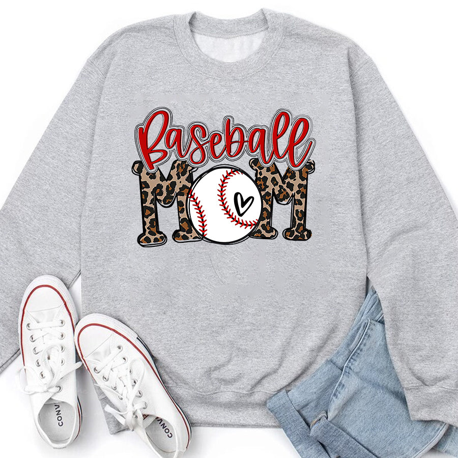 Baseball Mom Shirt Leopard Baseball Mom Game Day Vibes T-ball Mom Mother&#39;s Day T-Shirt Mother Day Shirts