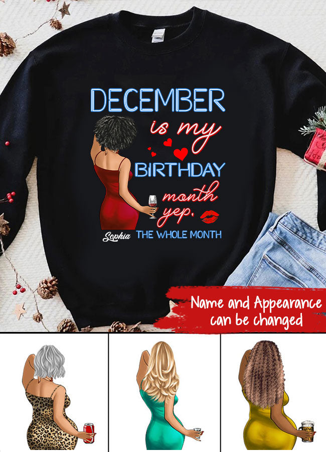 December Birthday Shirt, Custom Birthday Shirt, Queens was Born In December, December Birthday Shirts For Woman, December Birthday Gifts