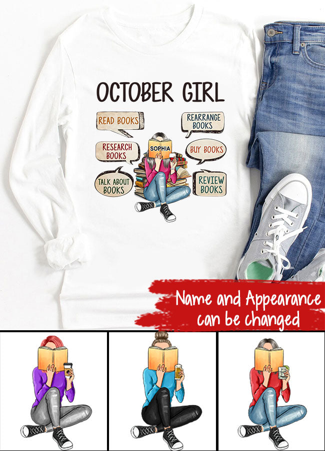 October Birthday Shirt, Custom Birthday Shirt, Queens are Born In October, October Birthday Shirts For Woman, October Birthday Gifts