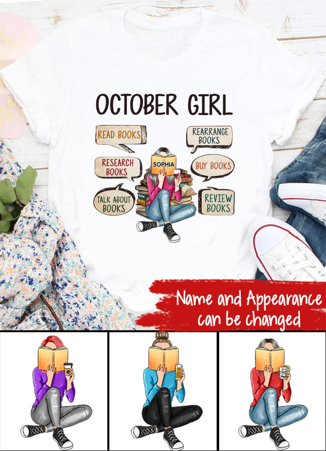 October Birthday Shirt, Custom Birthday Shirt, Queens are Born In October, October Birthday Shirts For Woman, October Birthday Gifts