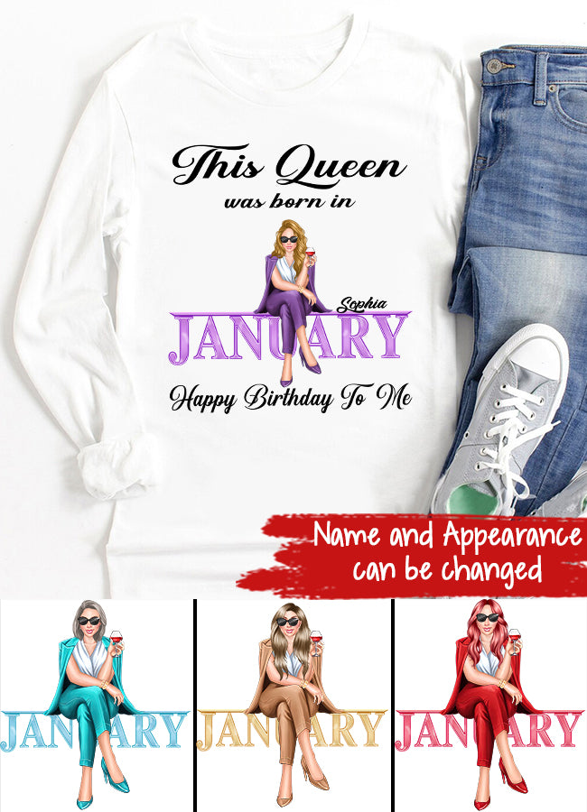 January Birthday Shirt, Custom Birthday Shirt, January Birthday Shirts For Woman, January Birthday Gifts