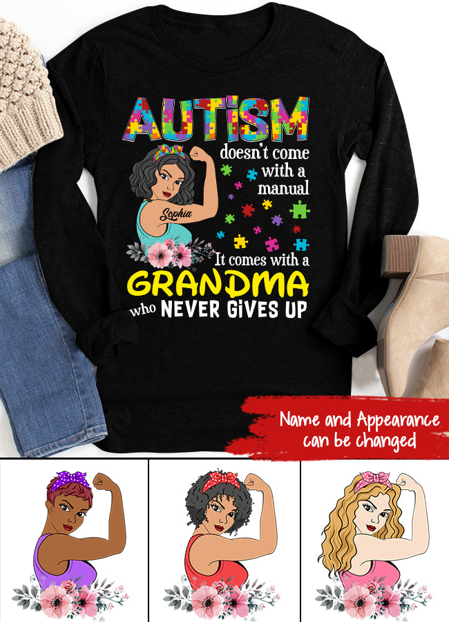 Autism Doesn&#39;t Come With A Manual T Shirt - Custom T Shirt