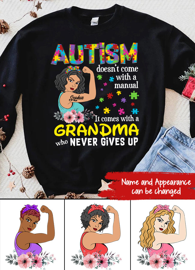Autism Doesn&#39;t Come With A Manual T Shirt - Custom T Shirt