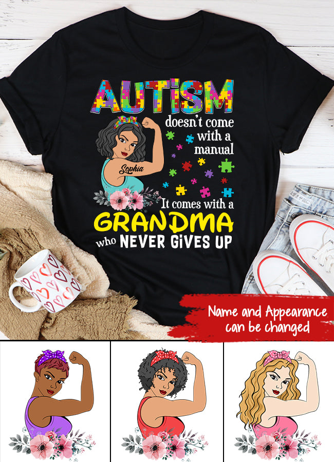 Autism Doesn&#39;t Come With A Manual T Shirt - Custom T Shirt