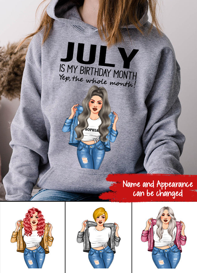 July Birthday Shirt, Custom Birthday Shirt, Queens Born In July, July Birthday Shirts For Woman, July Birthday Gifts