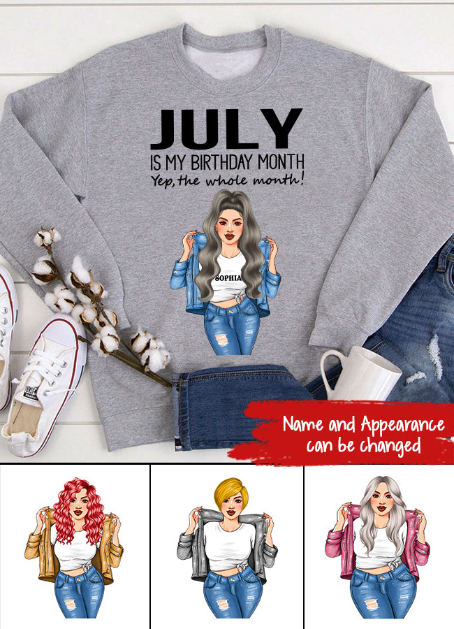July Birthday Shirt, Custom Birthday Shirt, Queens Born In July, July Birthday Shirts For Woman, July Birthday Gifts
