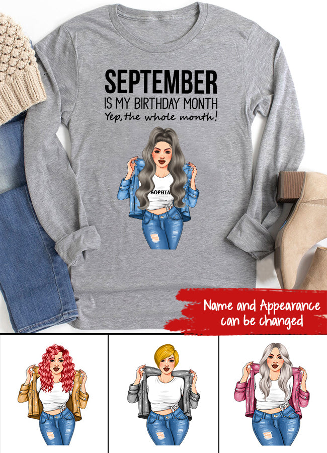 September Birthday Shirt, Custom Birthday Shirt, Queens Born In September, September Birthday Shirts For Woman, September Birthday Gifts